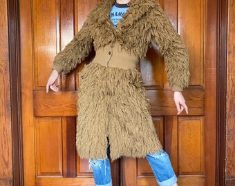 Rare 70s Shag Coat by Crissa - Etsy