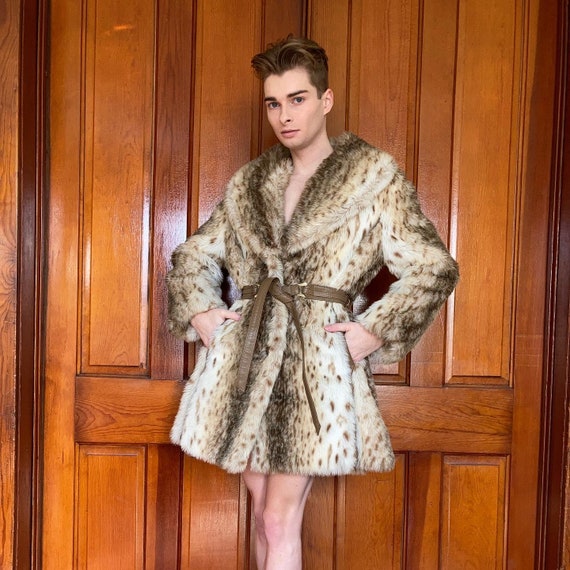 70s Country Pacer faux fur coat