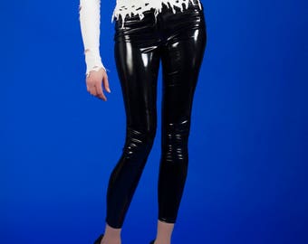 Spike Latex Leggings