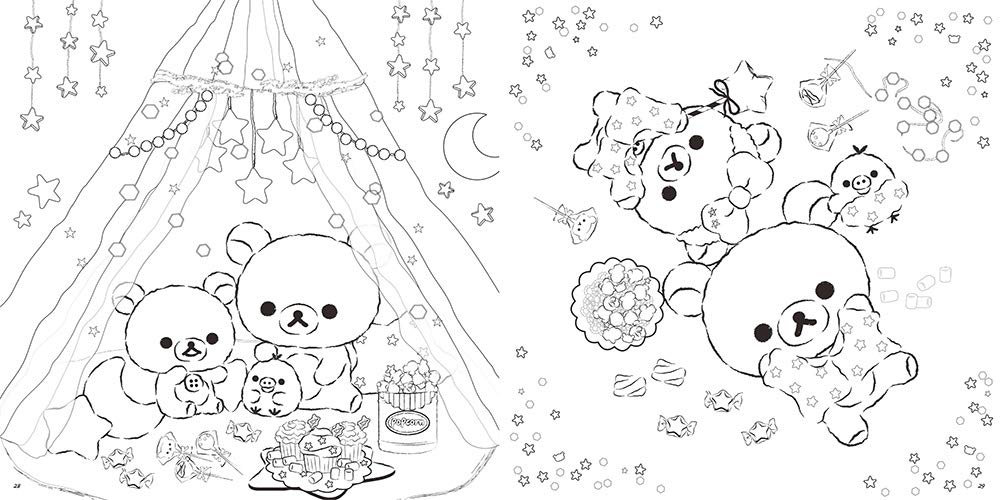 Rilakkuma Coloring Pages Printable Sketch Coloring Page