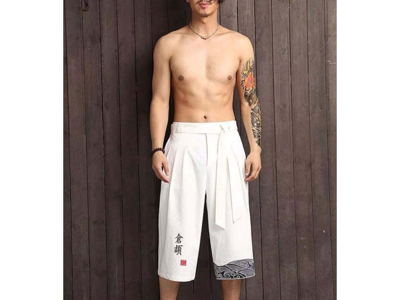 Pantalones tradicionales kimono japoneses hombres ropa Etsy