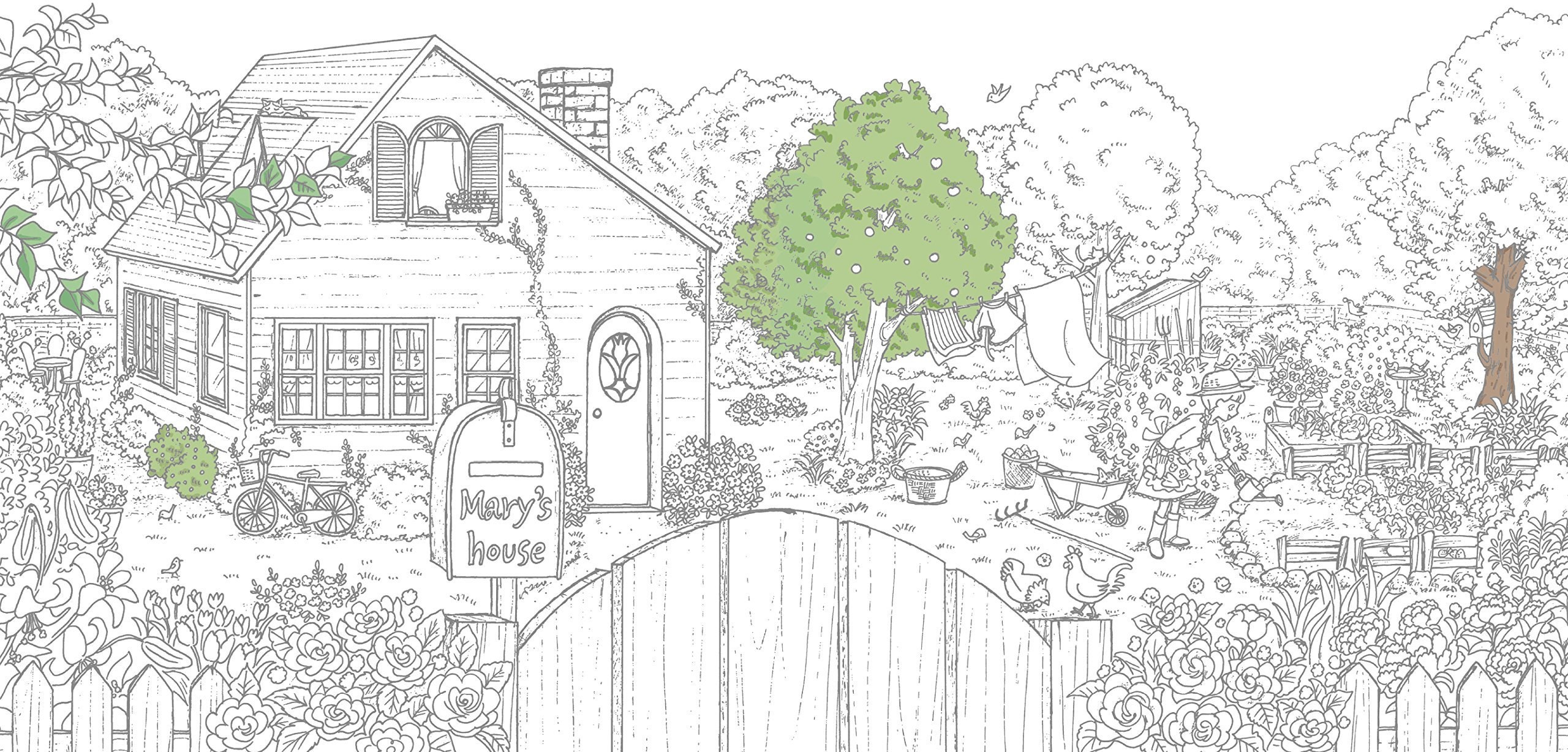 Girls Coloring Book Mary and Laura's Cute Life Japanese | Etsy