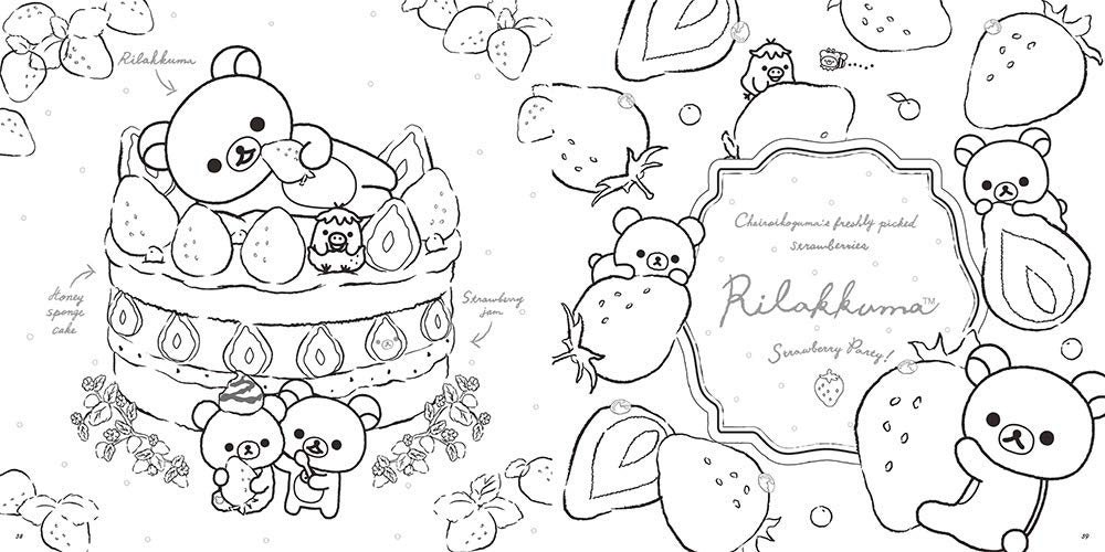 Rilakkuma Coloring Pages Printable Sketch Coloring Page
