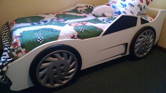 twin size race car bed