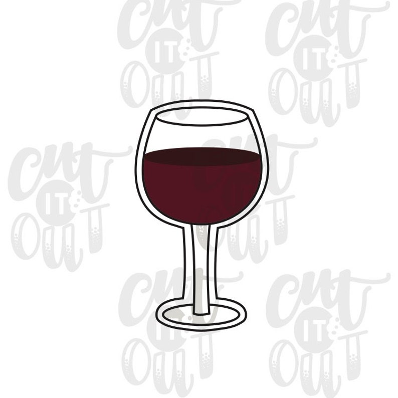 Wine Glass Cookie Cutter Cookies Cut It Out Image 0