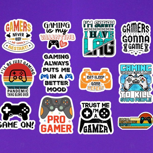 Gaming Stickers Etsy