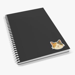 Paquete de 6 pegatinas de gatos calico en acuarela - Tamaño de 2" o 3" - Regalos para amantes de los gatos calico - Pegatinas de vinilo de animales para portátil imagen 4