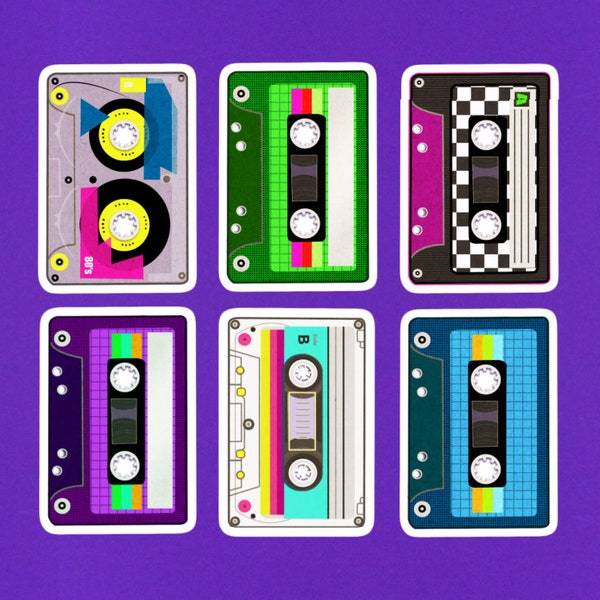 Cassette Tape Stickers Etsy