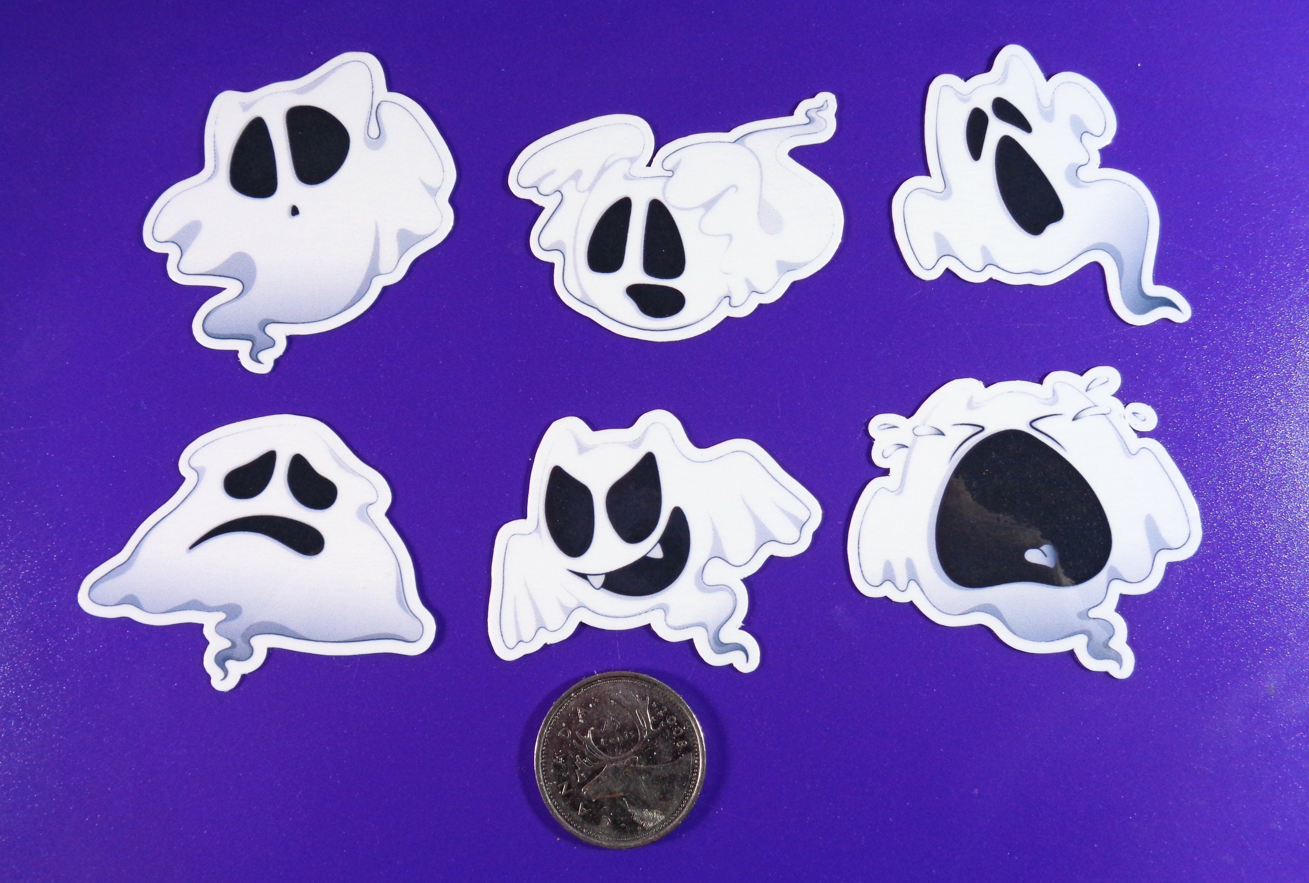 Set Of 6 Ghost Stickers Approx 2 On Longest Side Ghost Etsy
