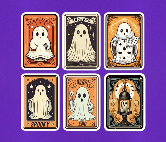 Comic Tarot Cards Stickers Pack