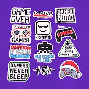 Born To Be A Gamer Sticker Decal Funny Player Gaming Pc Console Nerd Gamer