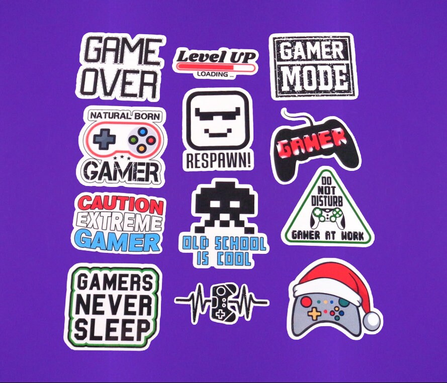  DETICKERS Gaming Stickers for Boys 8-12 Video Game