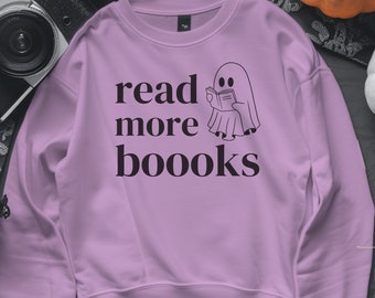 Ghost Books SVG, Halloween t shirt design, Read More Books Ghost SVG, ghost books design, Halloween SVG, Bookish Halloween svg