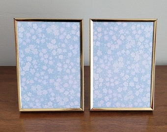 Vintage Ornate Gold Tone Metal Photo Frames, Frosted Filigree Design ...