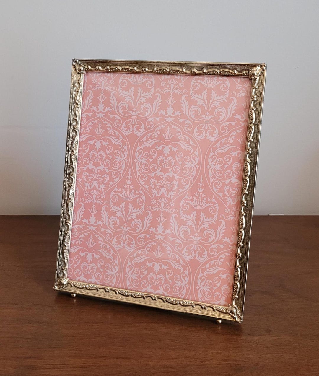 Vintage Gold Tone Metal 8x10 Photo Frame - Scrollwork Design Wedding ...