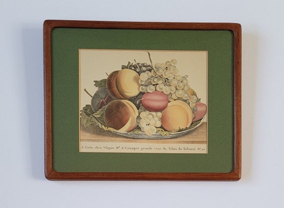 Antique Hand-Colored Fruit Lithograph – 1938 Prevost Still Life Art