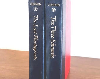 Libros antiguos de historia de los Plantagenets – Costain, colección Doubleday de 1962