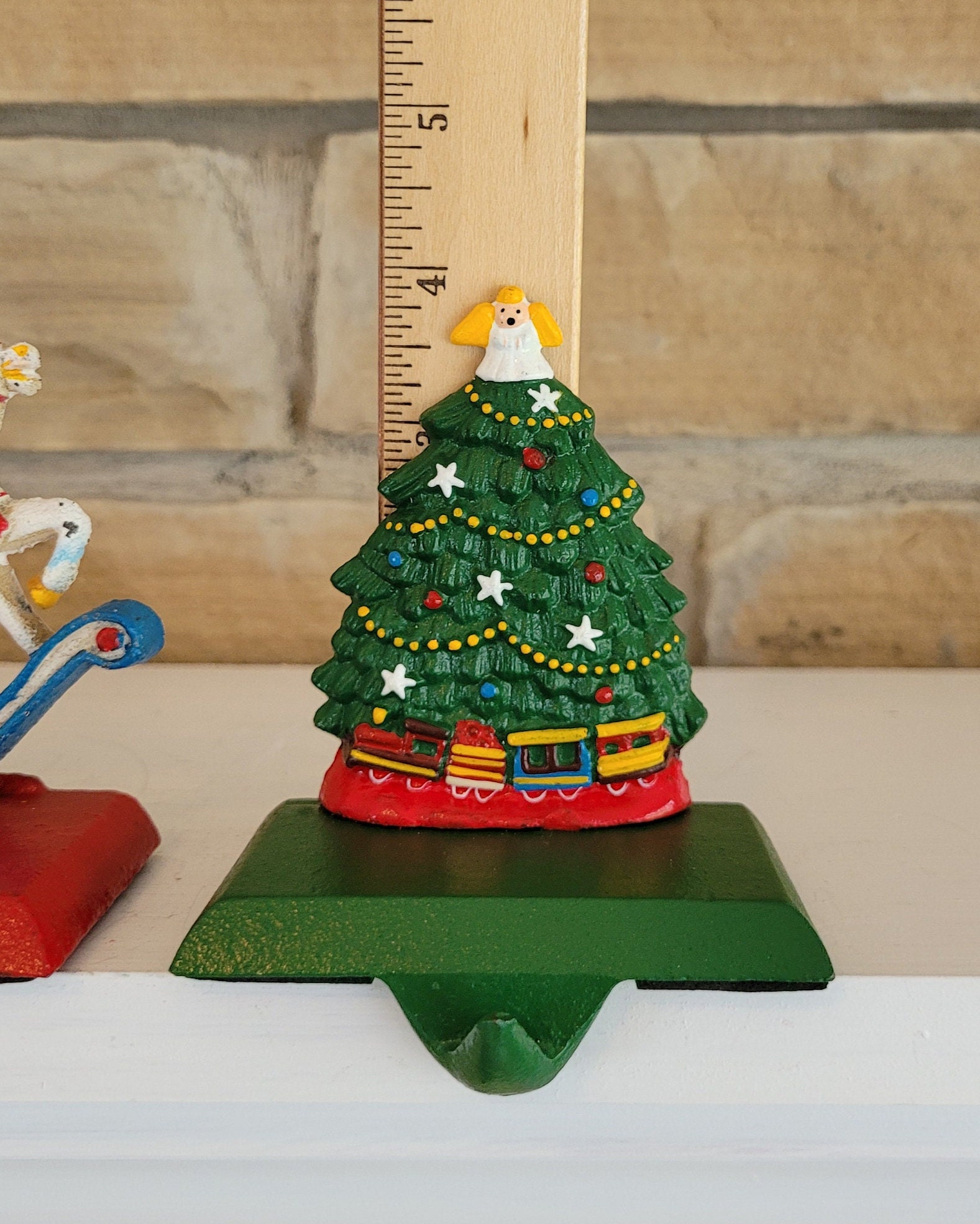 Vintage Pair Cast Iron Christmas Stocking Holders Hangers for Etsy