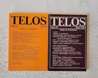 TELOS Journal 1978-79 – Radical Thought, Sociology, Philosophy