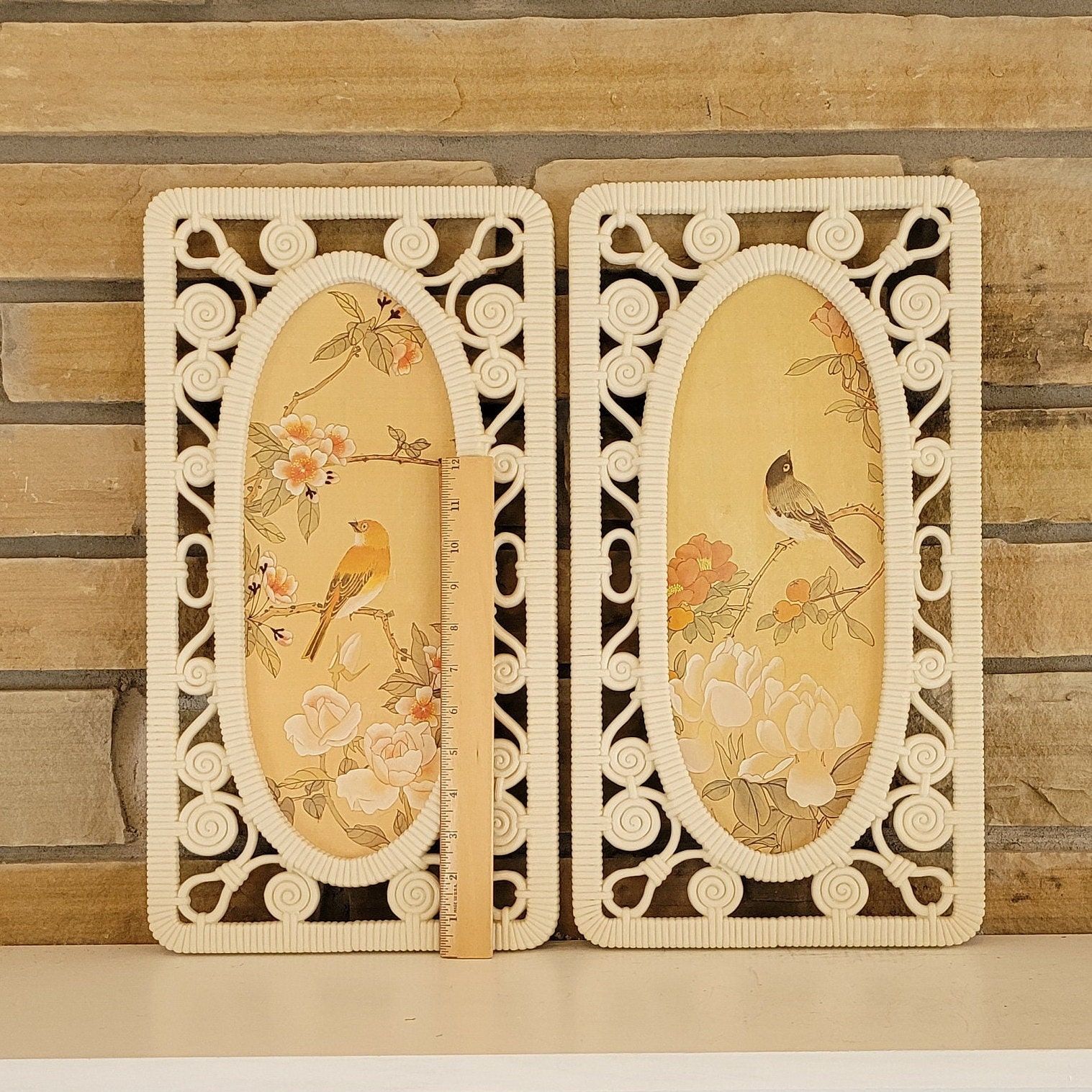 1970s SYROCO USA製 ヴィンテージ壁飾り 鳥と木 - メルカリ 1970s