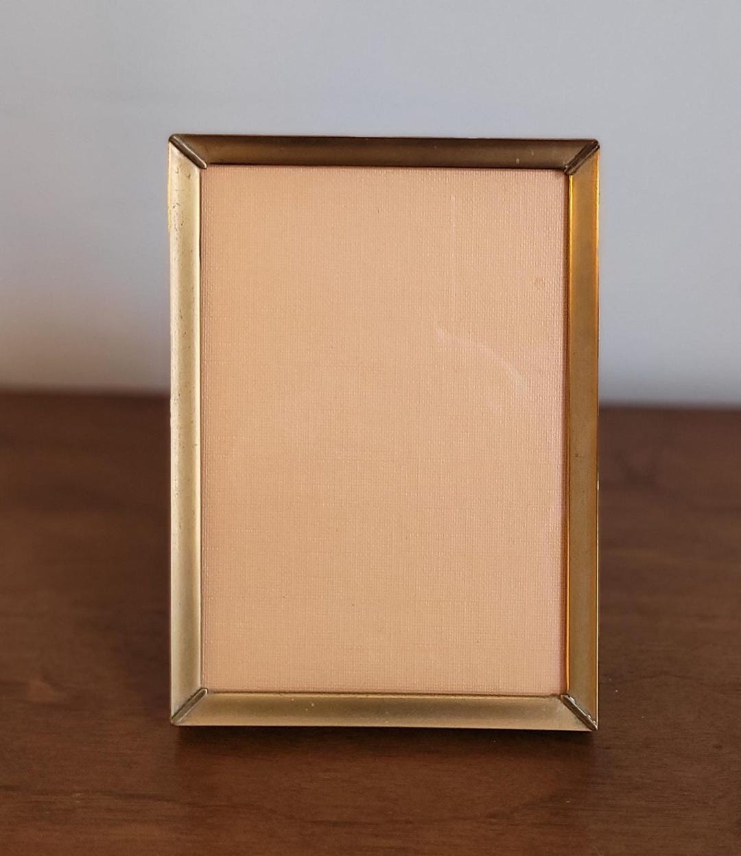 Vintage Gold Tone Metal 5x7 Photo Frame - Mid Century - Etsy