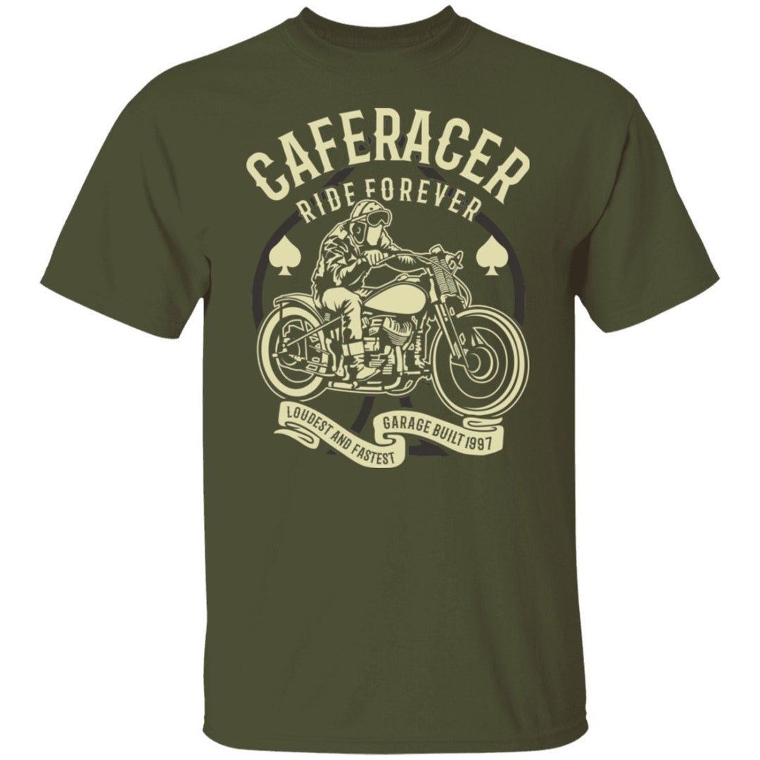 Motorcycle Shirt Caferacer Ride Forever Classic Motorcycle - Etsy