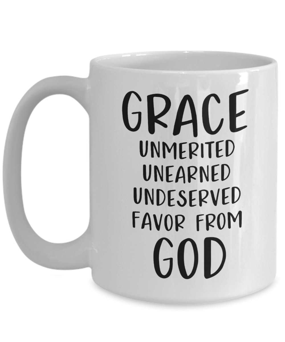 Grace Favor From God Christian Coffee Mugs - Etsy