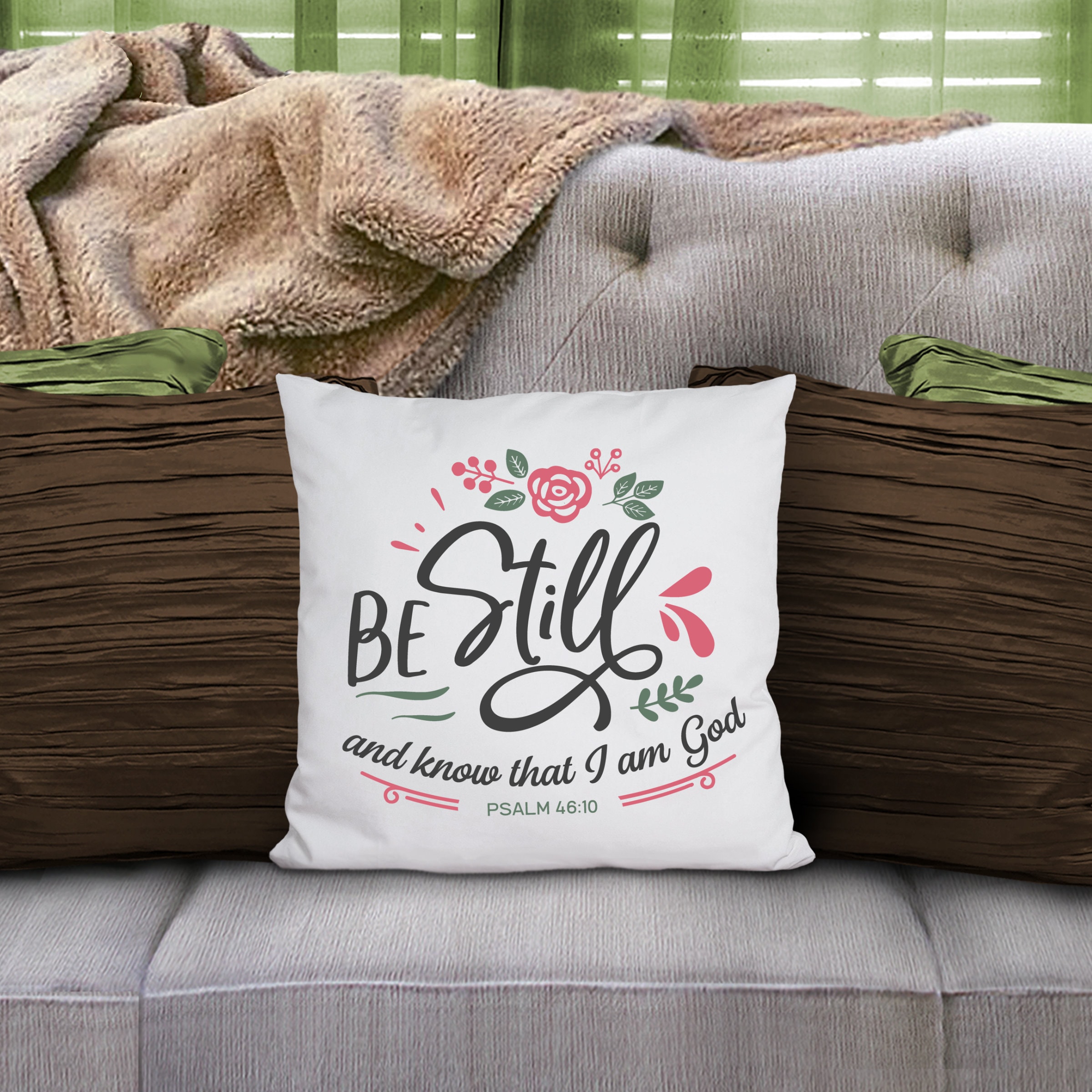 Christian Home Decor Throw Pillow Bible Verse Pillow Be Etsy