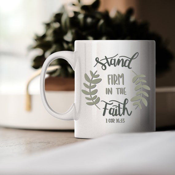 Men's Christian Coffee mug / Coffee Cups for Men / Men's Christian Cup /  Bible Verse Mug / Gifts For Christian Men / Jesus Mug / Faith Mugs