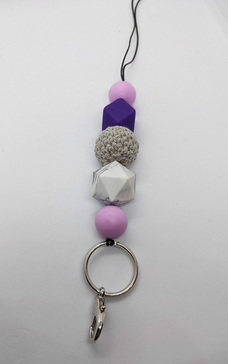 ID lanyard purple lanyard geometric modern lanyard work lanyard lanyard necklace breakaway lanyard gray lanyard teacher lanyard