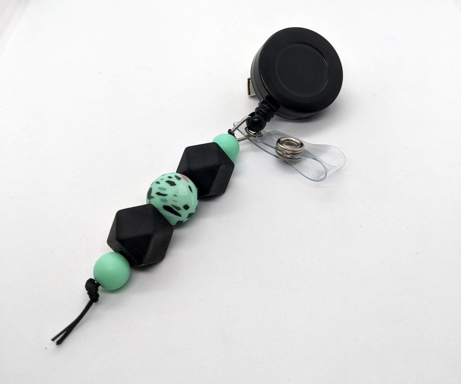 Silicone bead id reel bead badge reel nurse ID holder nurse Etsy