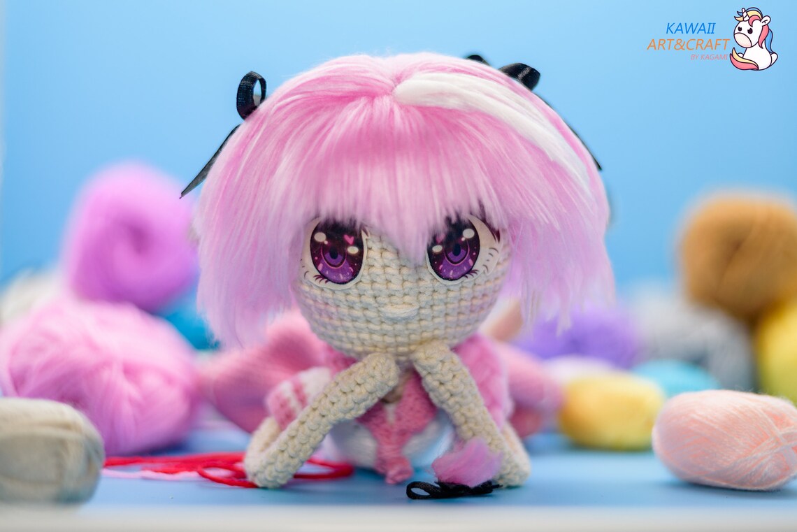 Big Amigurumi doll Astolfo from Fate series Grand Order Stay | Etsy Polska