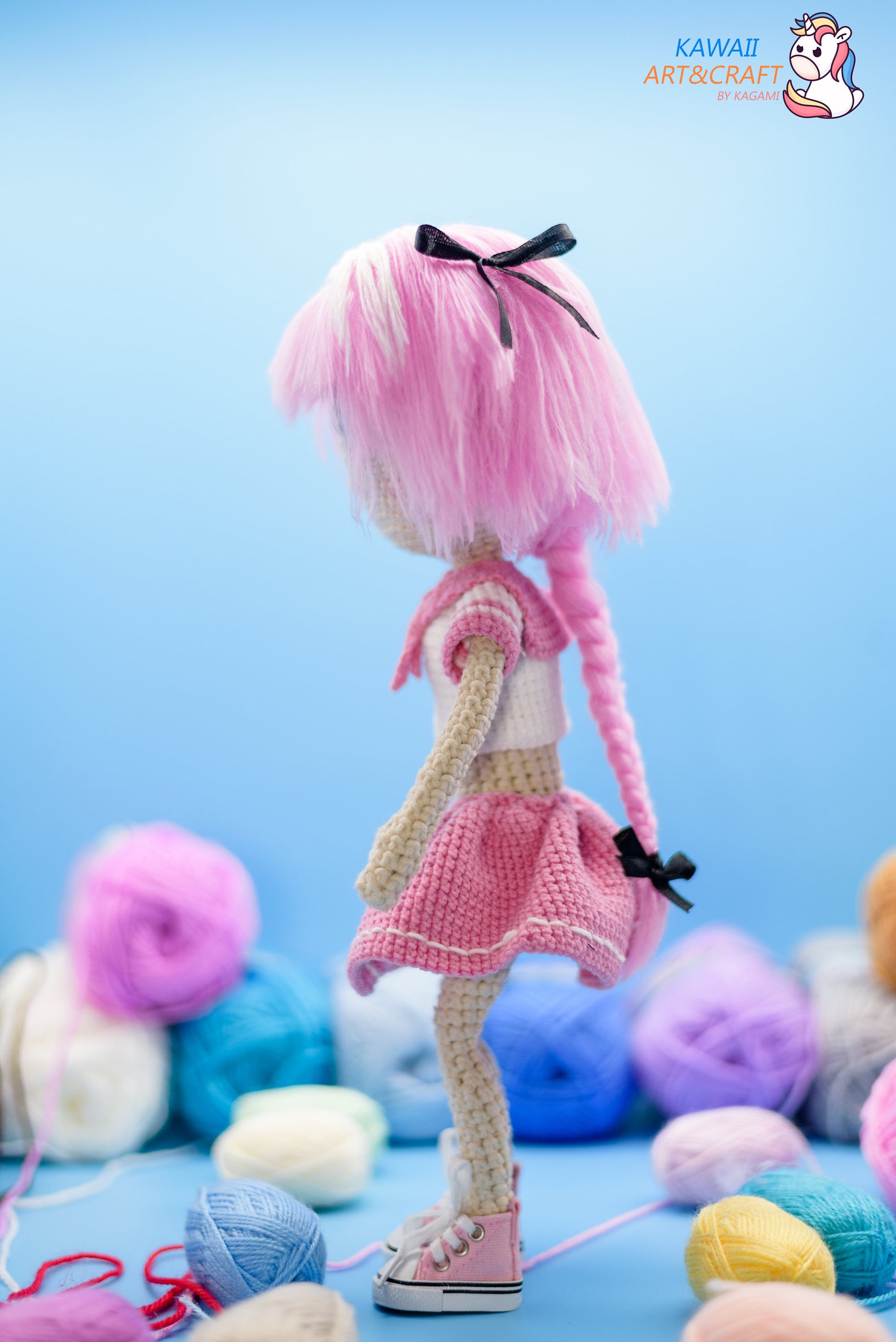 Big Amigurumi doll Astolfo from Fate series Grand Order Stay | Etsy Polska