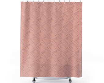 Coral shower curtain | Etsy Coral shower curtain | Etsy