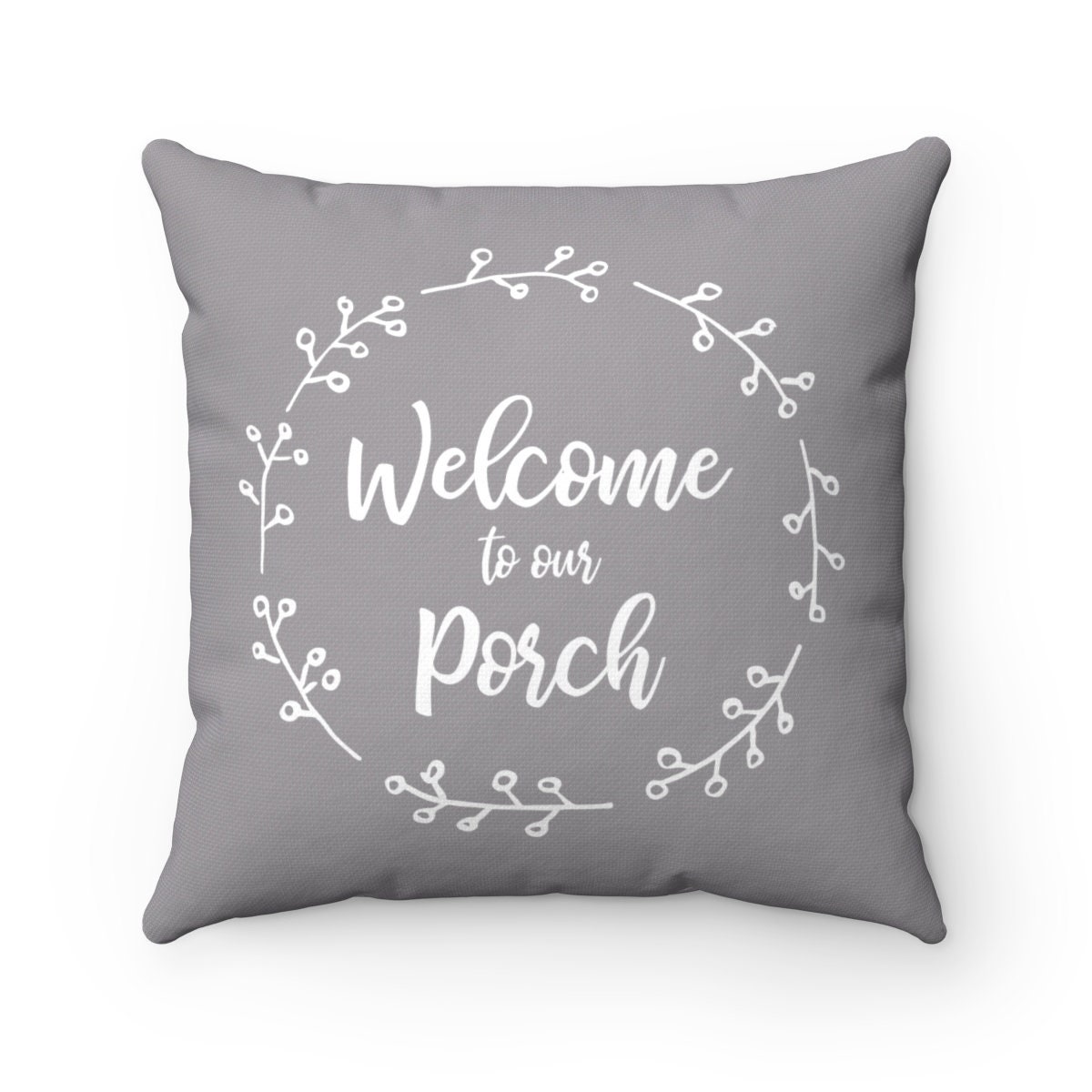 Welcome To Our Porch Pillow | Etsy Snowflake 20 inch Throw Pillow