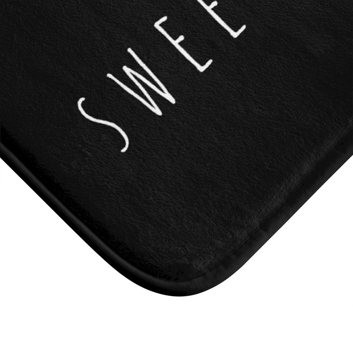 Hello Sweet Cheeks Bath Mat Black and White Bathroom Decor Etsy