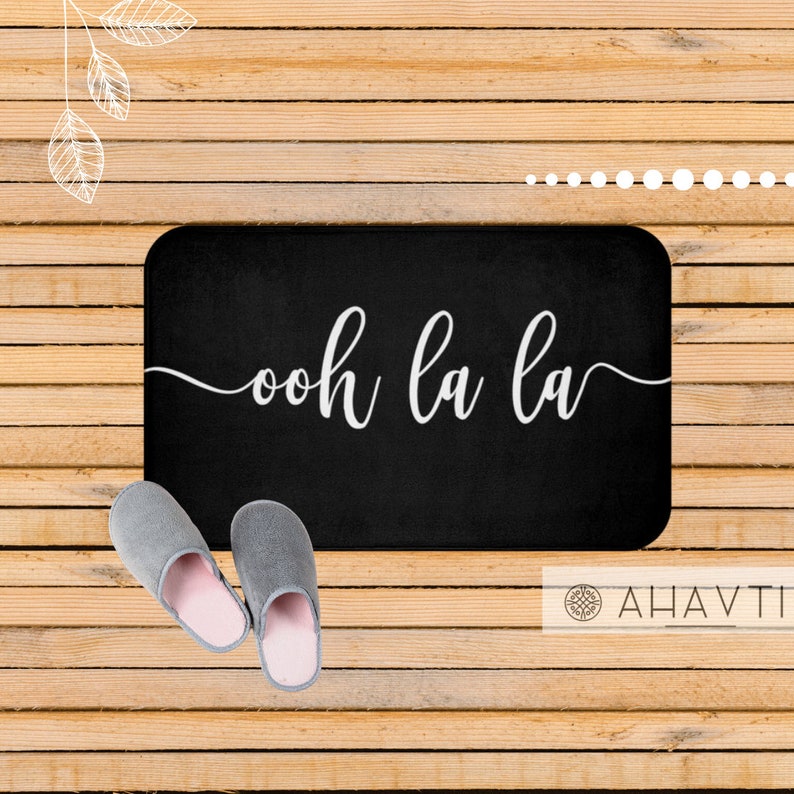 Ooh La La Funny Bath Mat Funny Bath Rug Printed Bath Rug Etsy