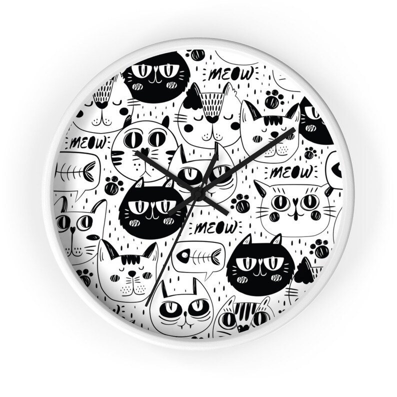 Cute Wall Clock For Cat