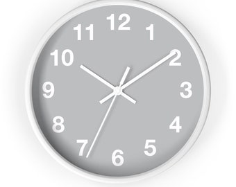 Minimalist quite wall clock, geometric design, classic wall clock, office wall clock, kitchen wall clock, wooden wall clock