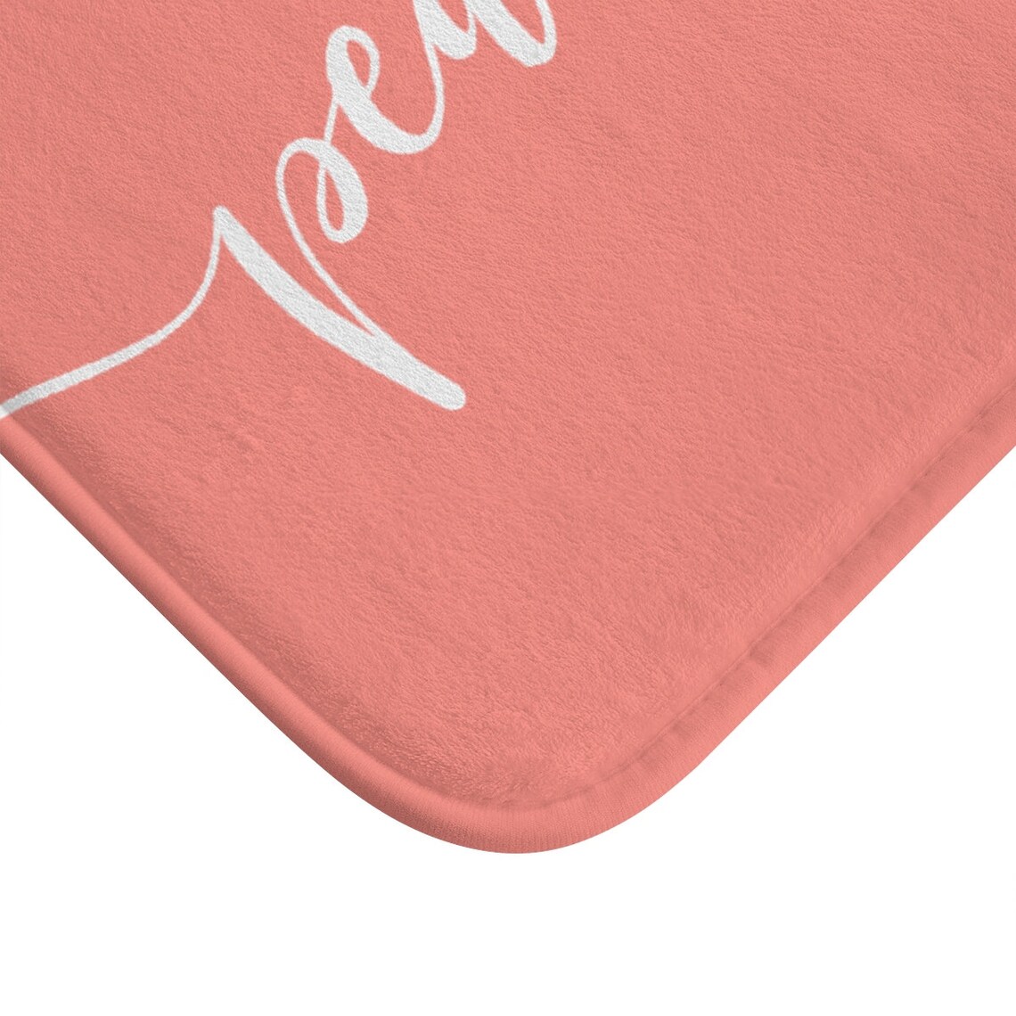 Peachy Clean Bath Rug Peach Coloured Bath Mat Unique Bath Etsy