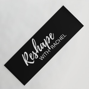 Custom Logo Yoga Mat Personalized Yoga Mat Custom Yoga  Gift Pilates mat Exercise Mat Fitness Mat Thickness: 0.25&quot; | 24″ x 72&quot;