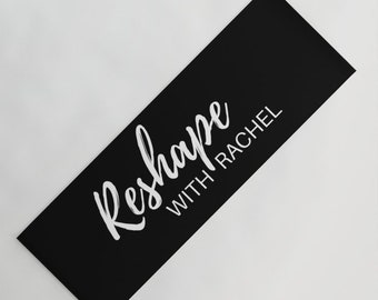 Custom Logo Yoga Mat | Personalized Yoga Mat | Custom Yoga  Gift | Pilates mat | Exercise Mat |Fitness Mat | Thickness: 0.25" | 24″ x 72"