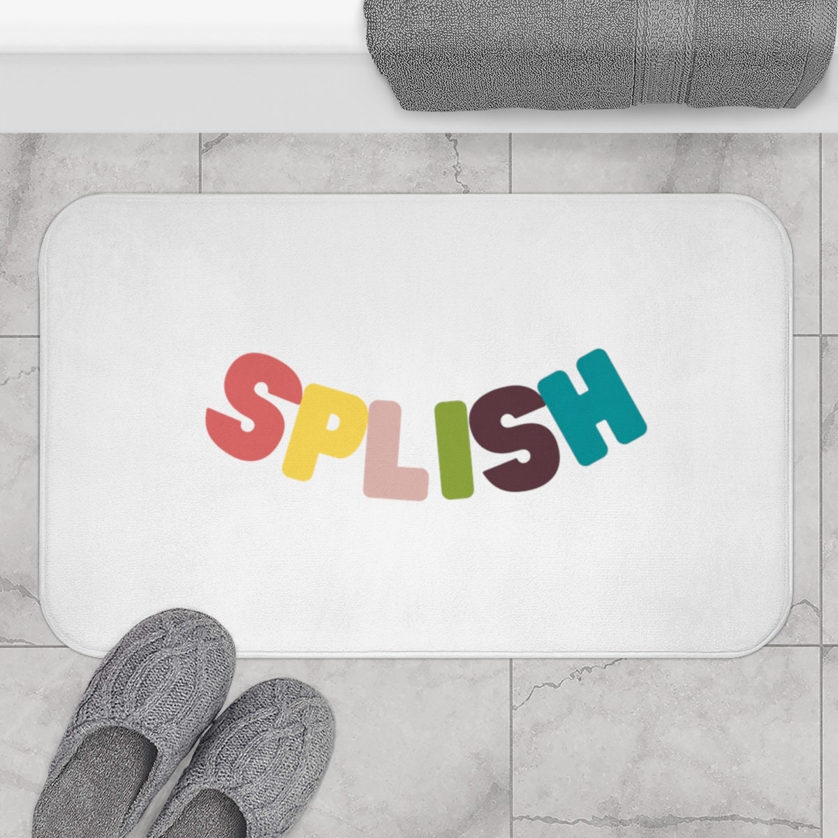 Matching Splish Splash Bath Mats Kids Room Matching Bathroom Etsy UK