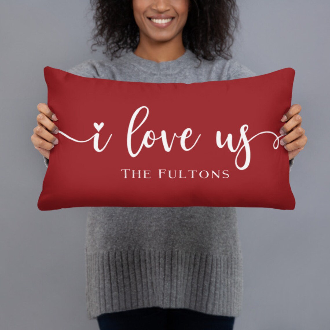 Personalized I love Us Pillow Valentines Day Gift for Him or Etsy
