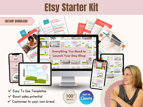 Etsy Starter Kit: Guide, Templates, and Analysis Tools (Digital Download)