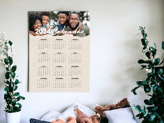 2024 Calendar Personalized With Your Picture Customizable 2024 Calendar  Minimal 2024 Calendar Personal Calendar 2024 Photo Calendar - Etsy