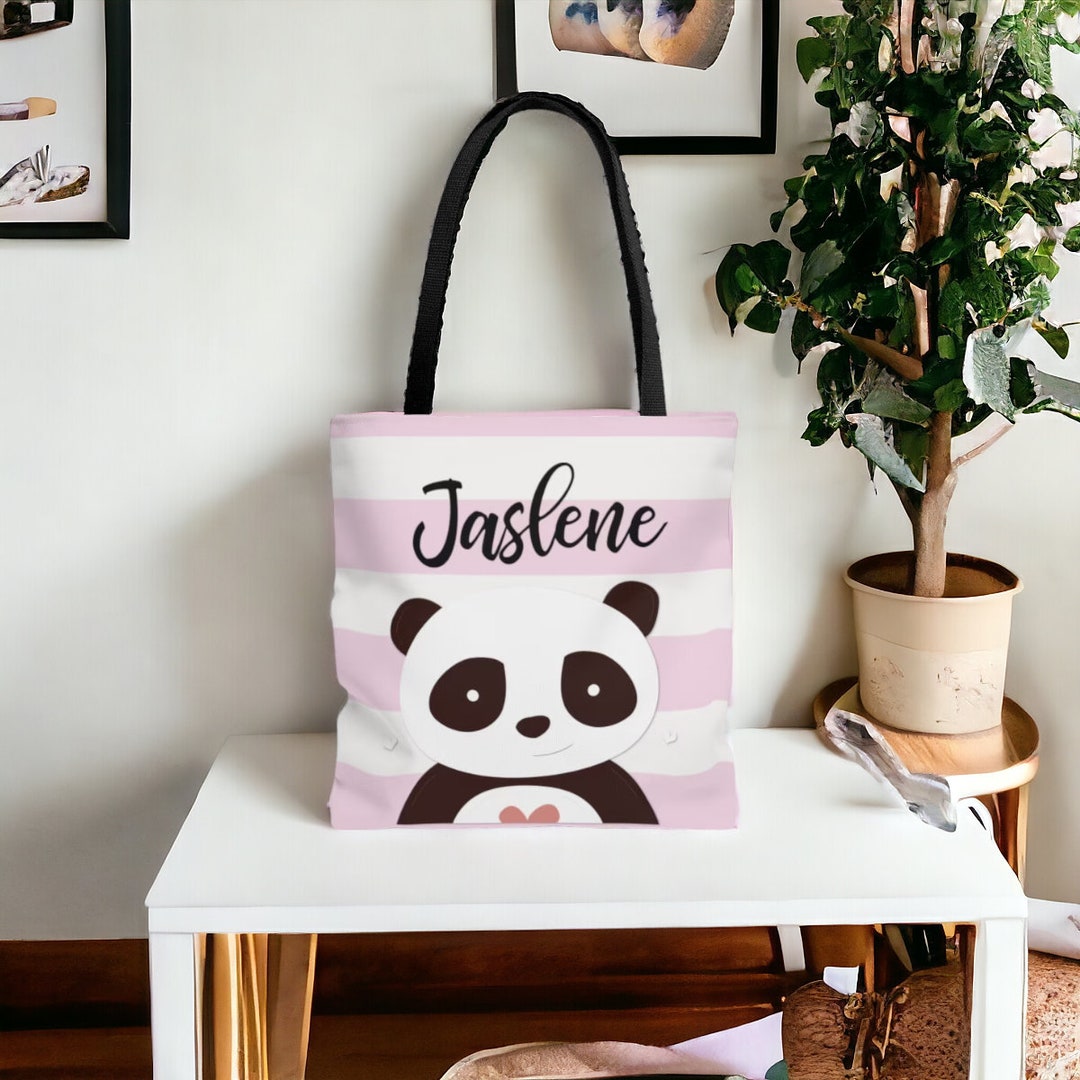 Bolso de mano personalizado, oso panda, regalo personalizado para una niña,  bolso de mano para una niña, regalo personalizado para una niña -   México