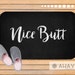 Nice Butt Bath Mat Black & White Bath Mat Bathroom Decor - Etsy