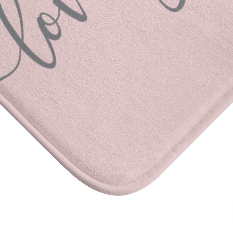 Love Your Body Bath Mat Dusty Pink Bath Rug Dusty Pink and Etsy