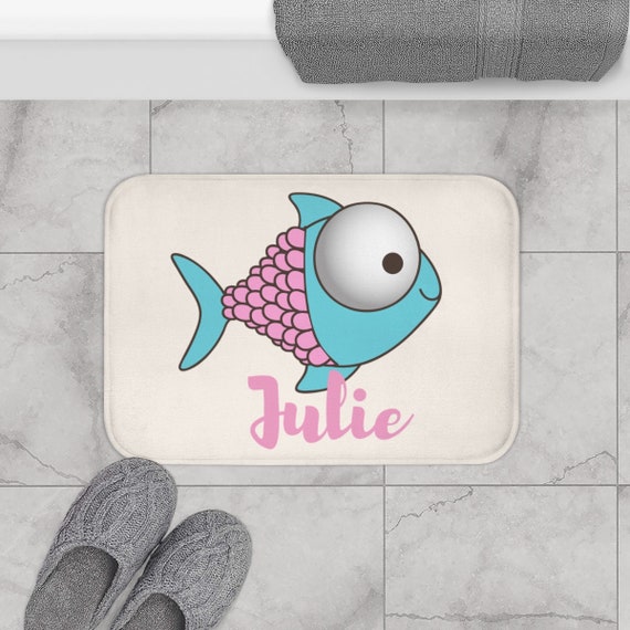 Mat for Toddler Bath Bath Mats for Toddlers Funny Fish Bath 